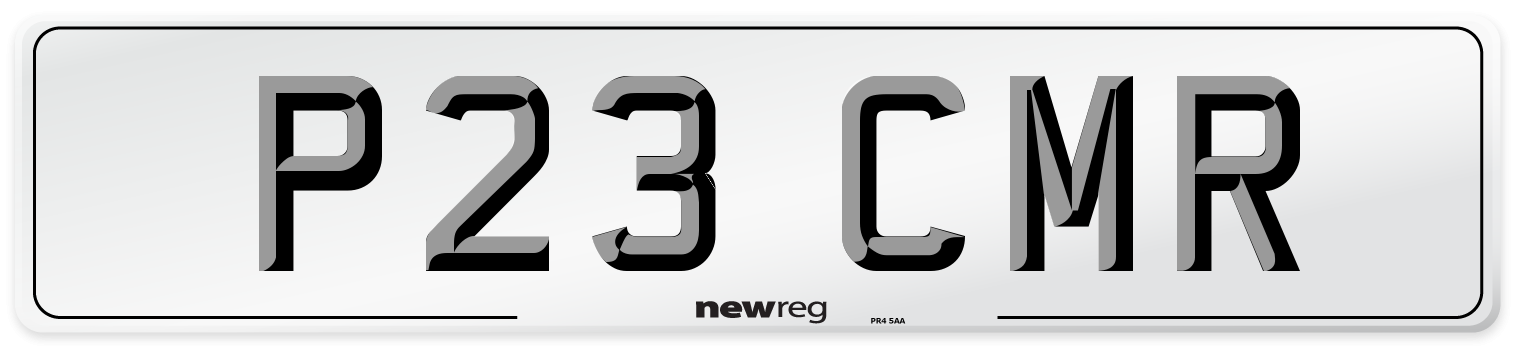 P23 CMR Number Plate from New Reg
